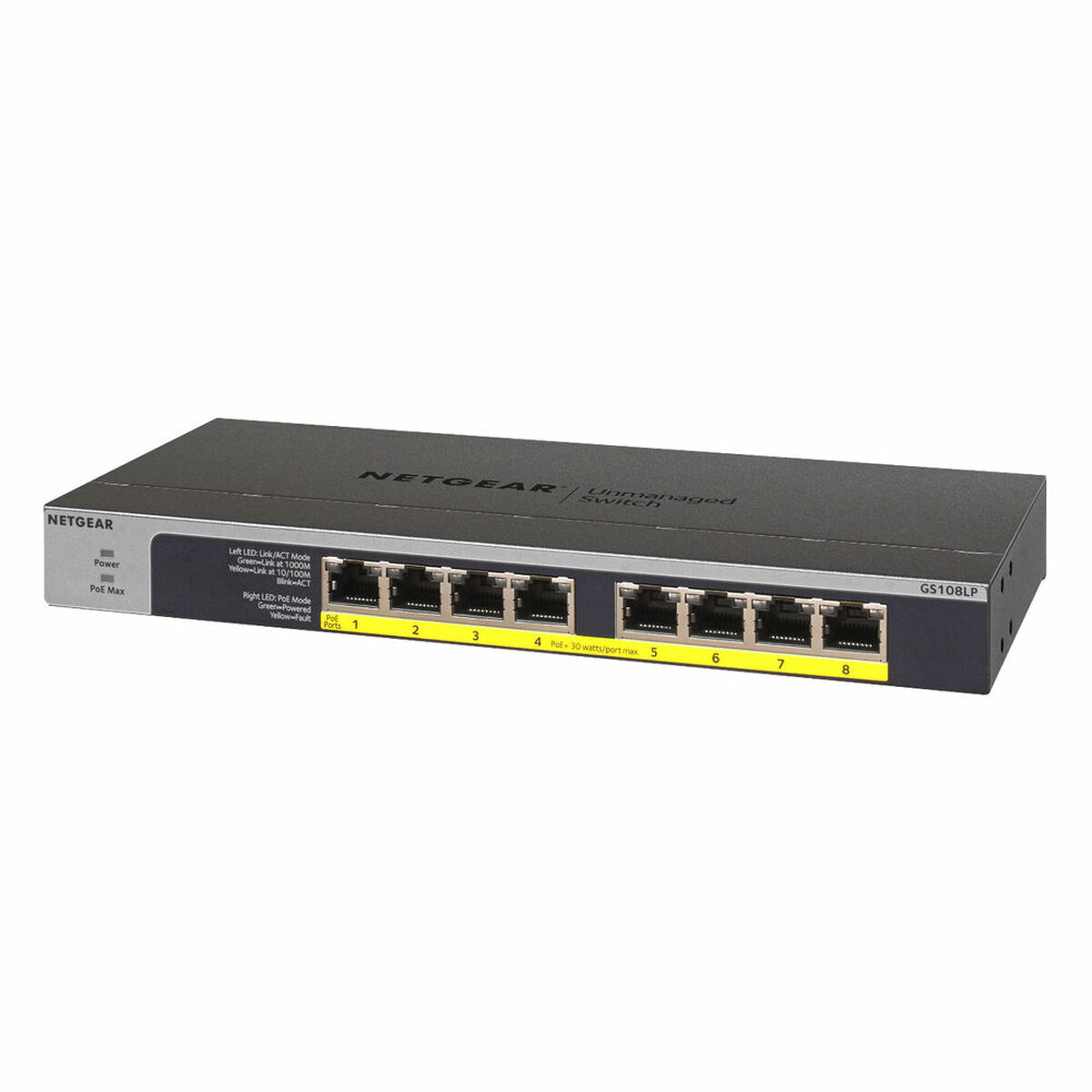 Kytkin Netgear GS108LP-100EUS RJ-45